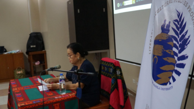 Dr Soledad Reyes LCSP Founding Lecture Series