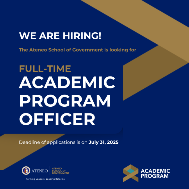 We are hiring a full-time academic program officer