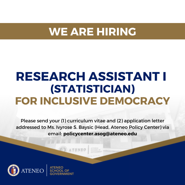 Research Assistant I (Statistician)