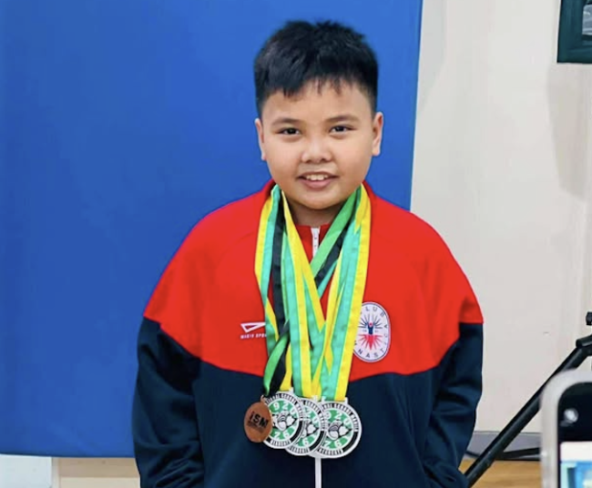 Double gold medalist Brian Mojica