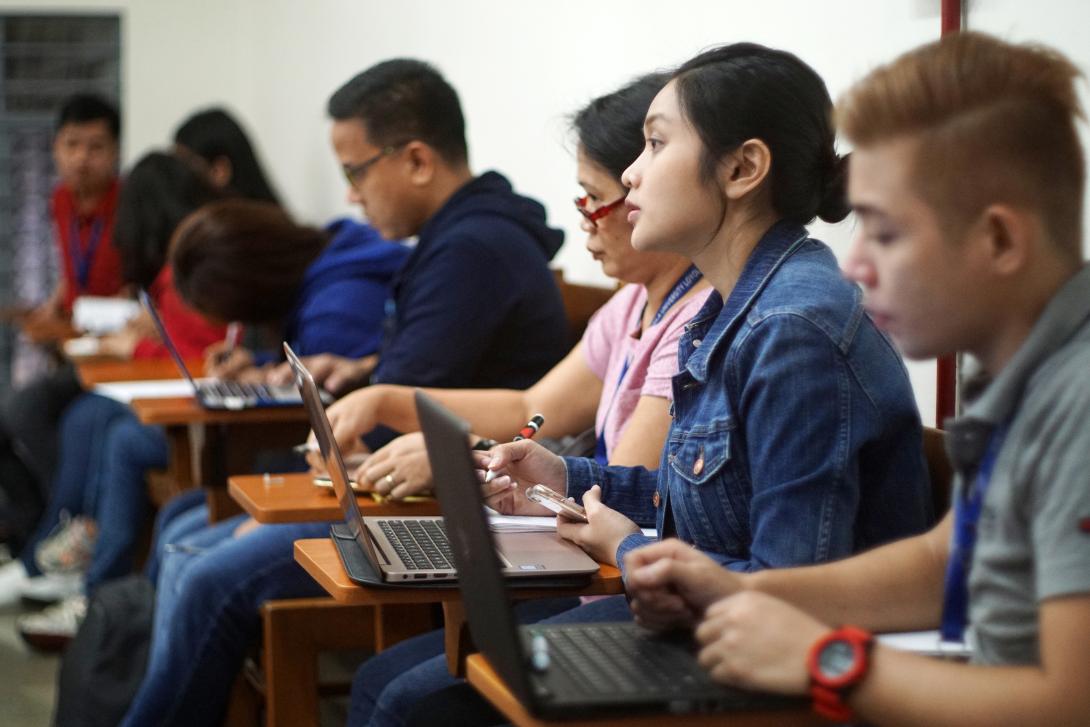 LS Graduate students in class